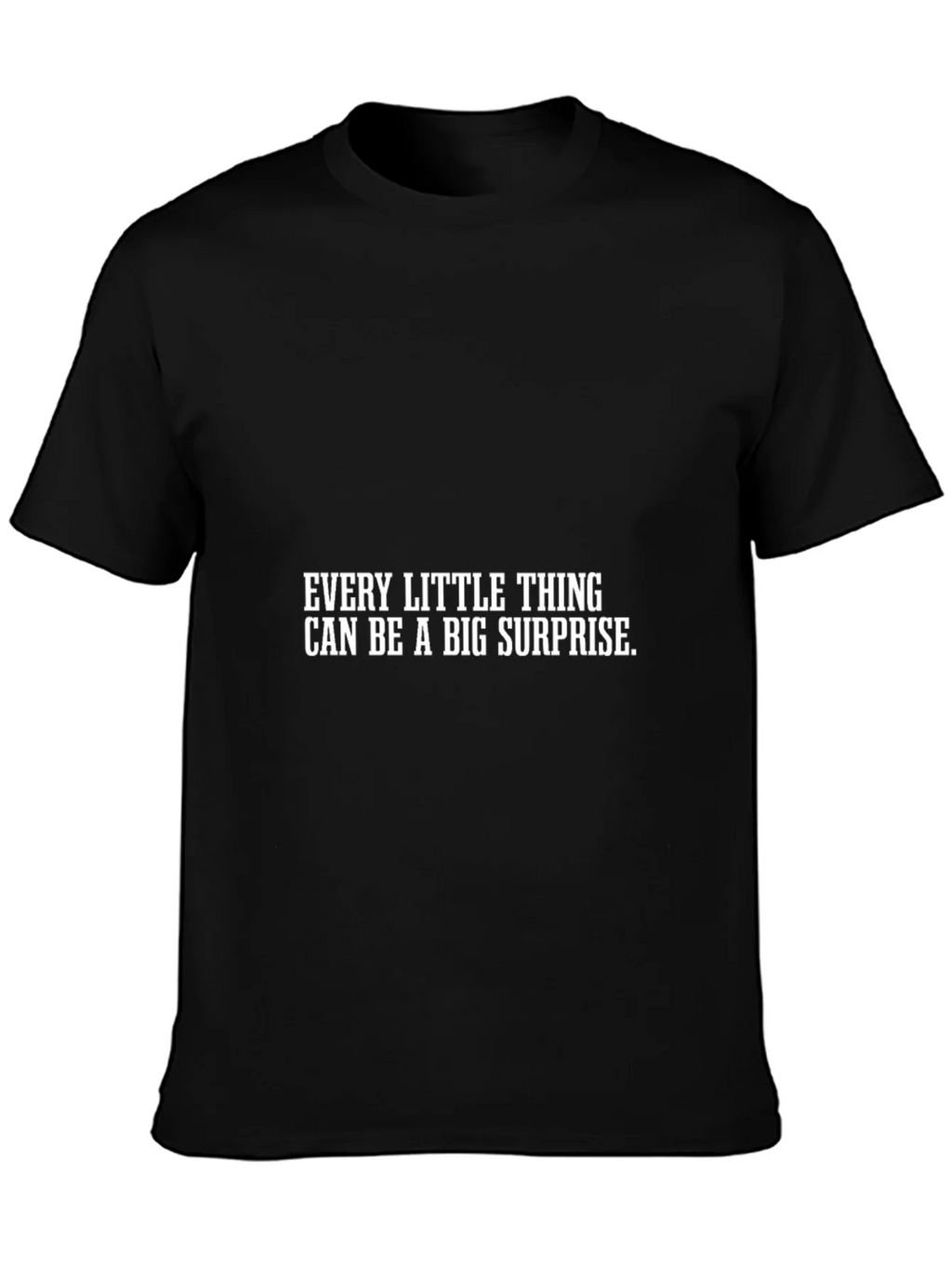 Surprise Graphic Tee - Mens Black T-Shirt