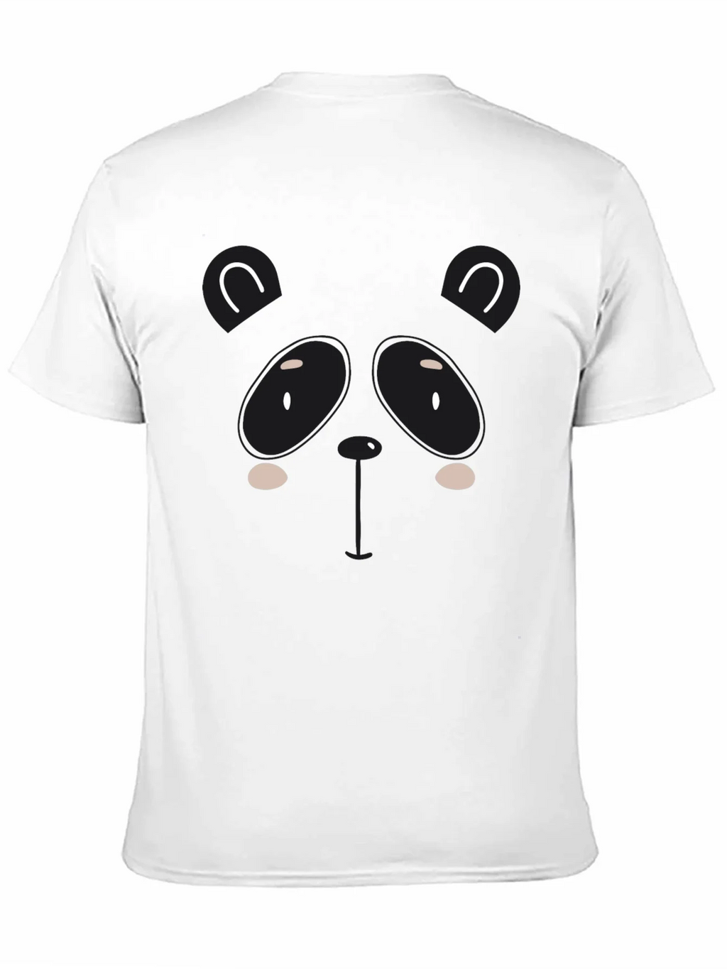 Cute Panda Graphic Black T-Shirt