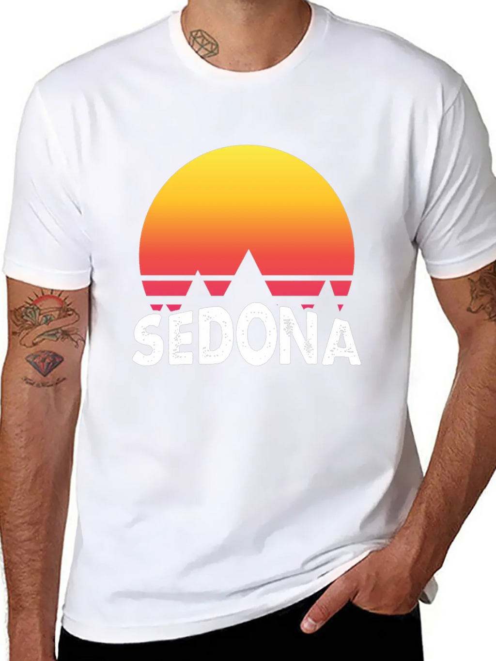Sedona Sunset Graphic Tee - Retro Style