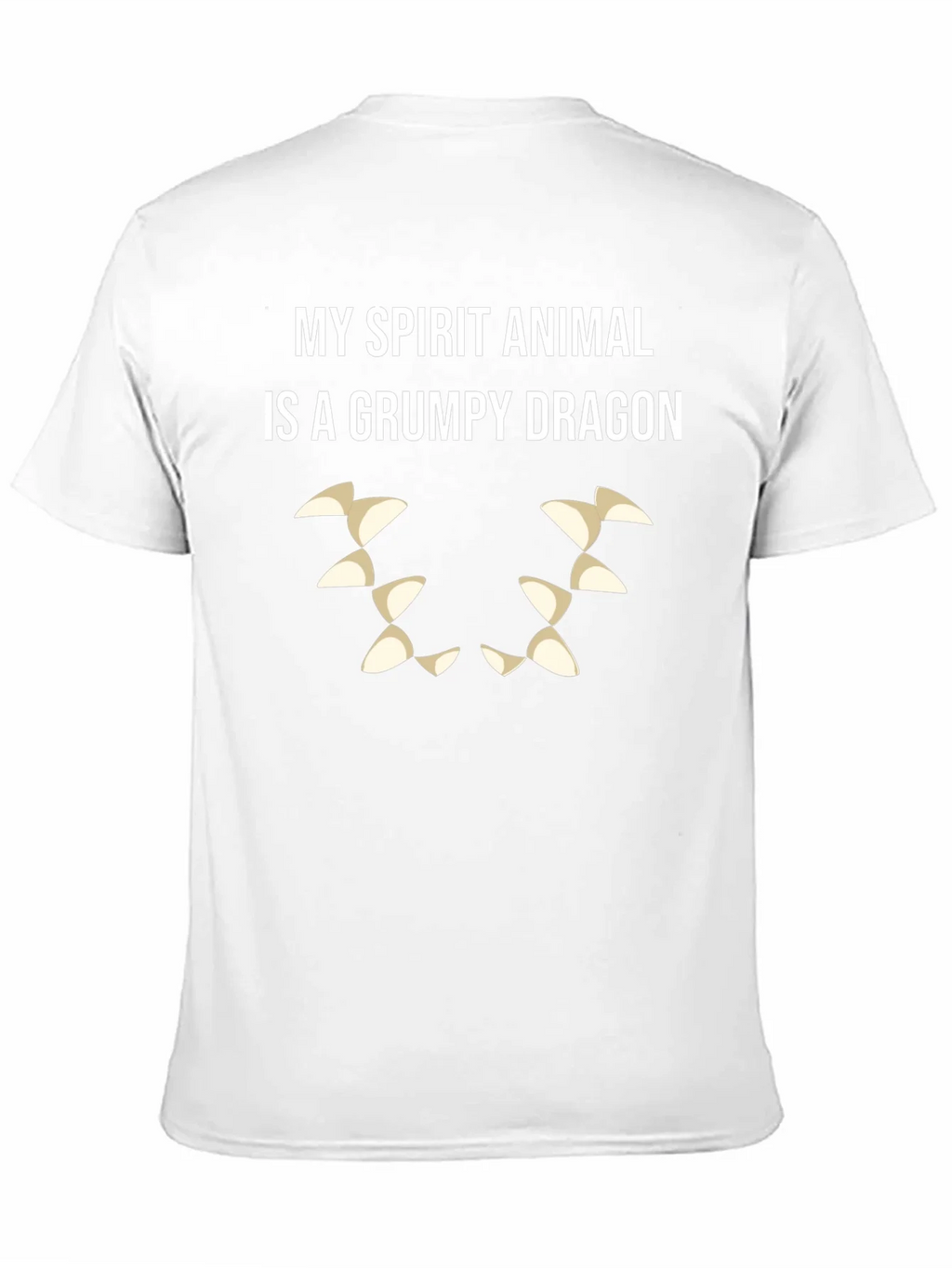 Grumpy Dragon Spirit Animal T-Shirt - Black