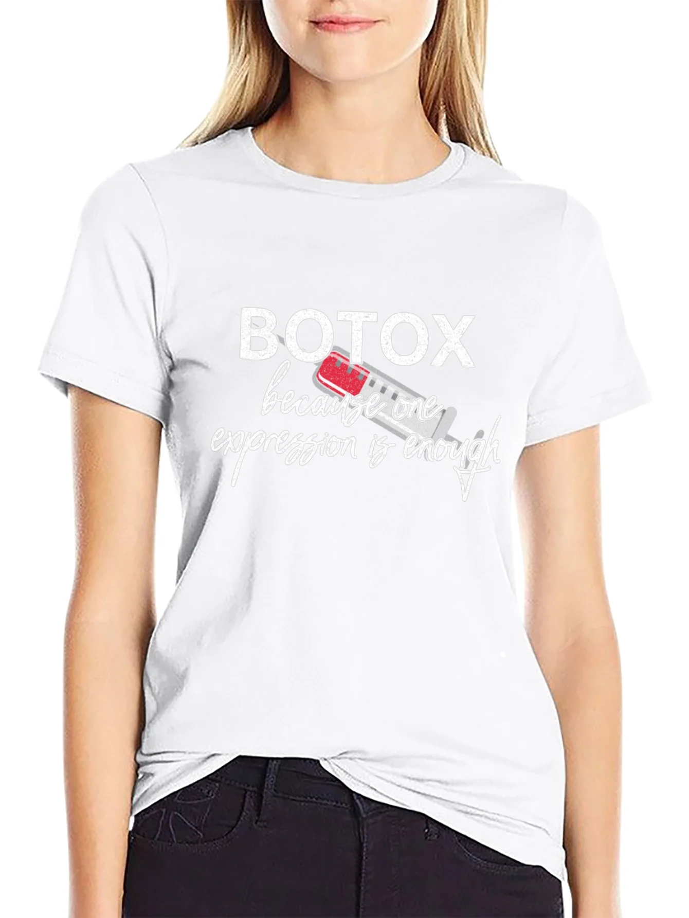 Botox Funny T-Shirt - One Expression Enough