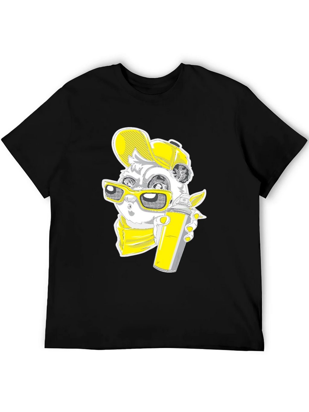 Graffiti Panda Graphic Tee - Urban Style