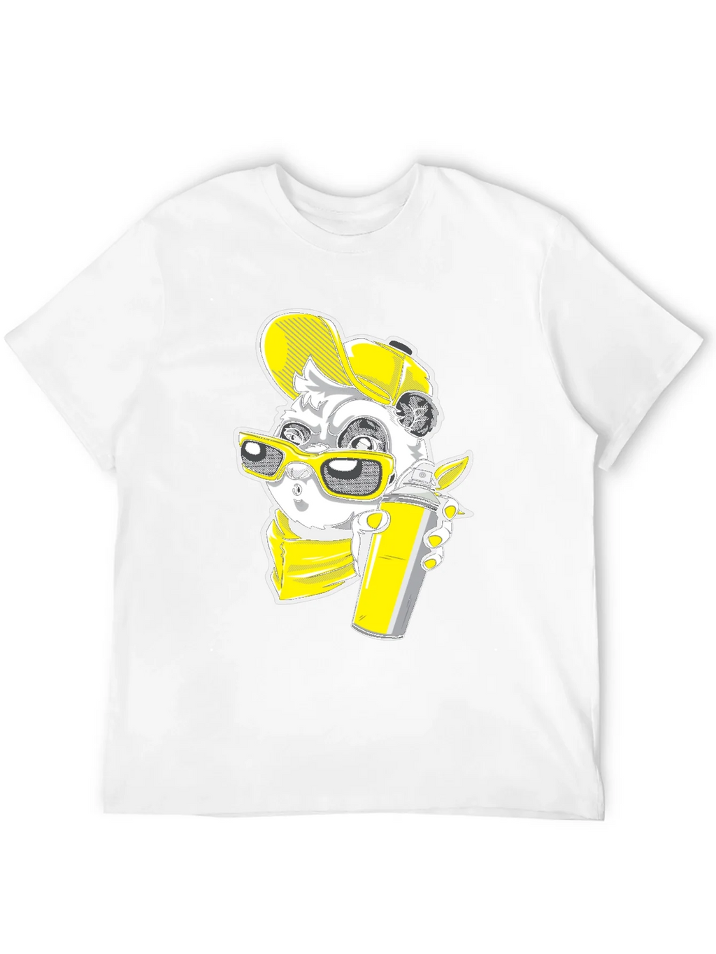 Graffiti Panda Graphic Tee - Urban Style