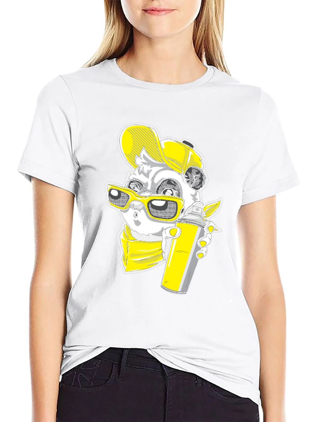 Graffiti Panda Graphic Tee - Urban Style
