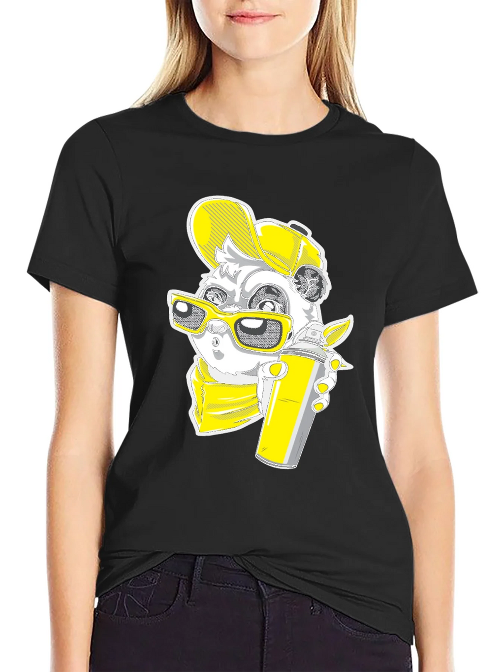 Graffiti Panda Graphic Tee - Urban Style