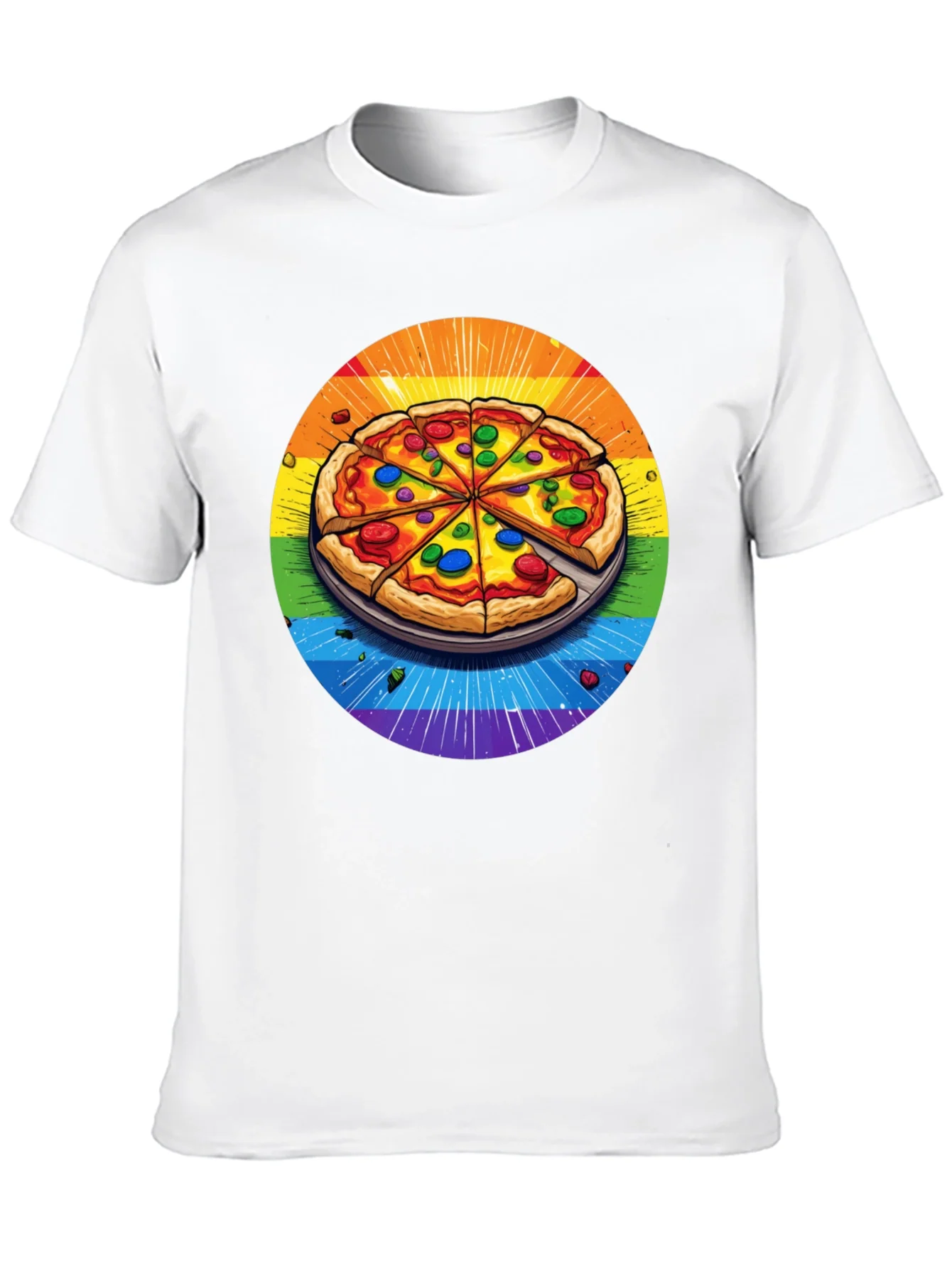Rainbow Pizza T-Shirt