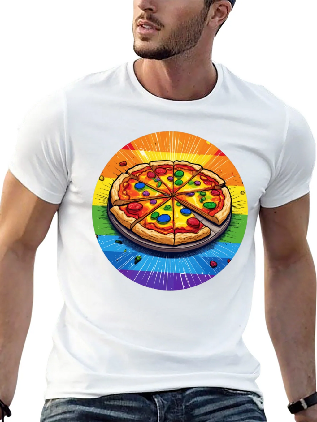 Rainbow Pizza T-Shirt