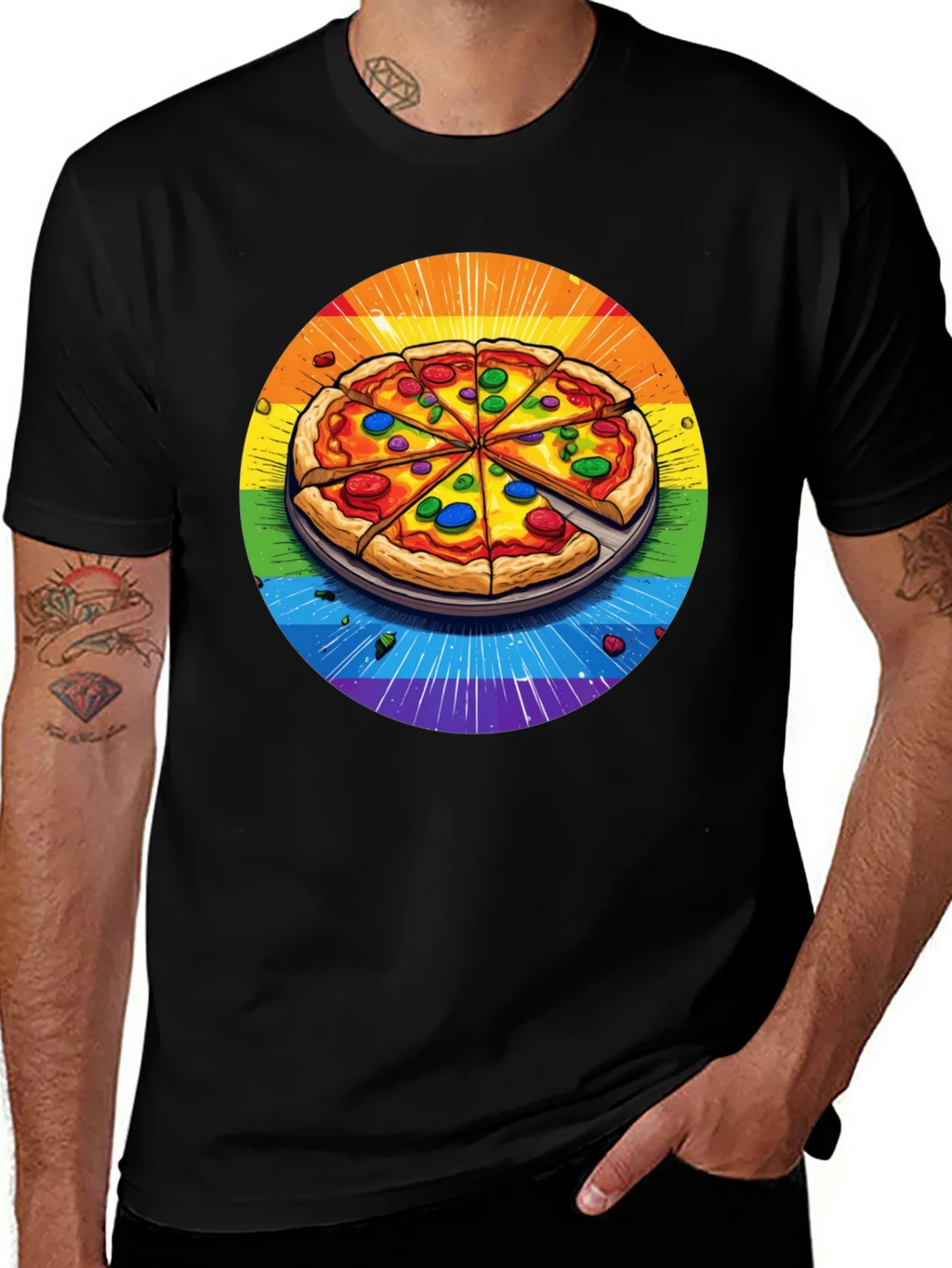 Rainbow Pizza T-Shirt
