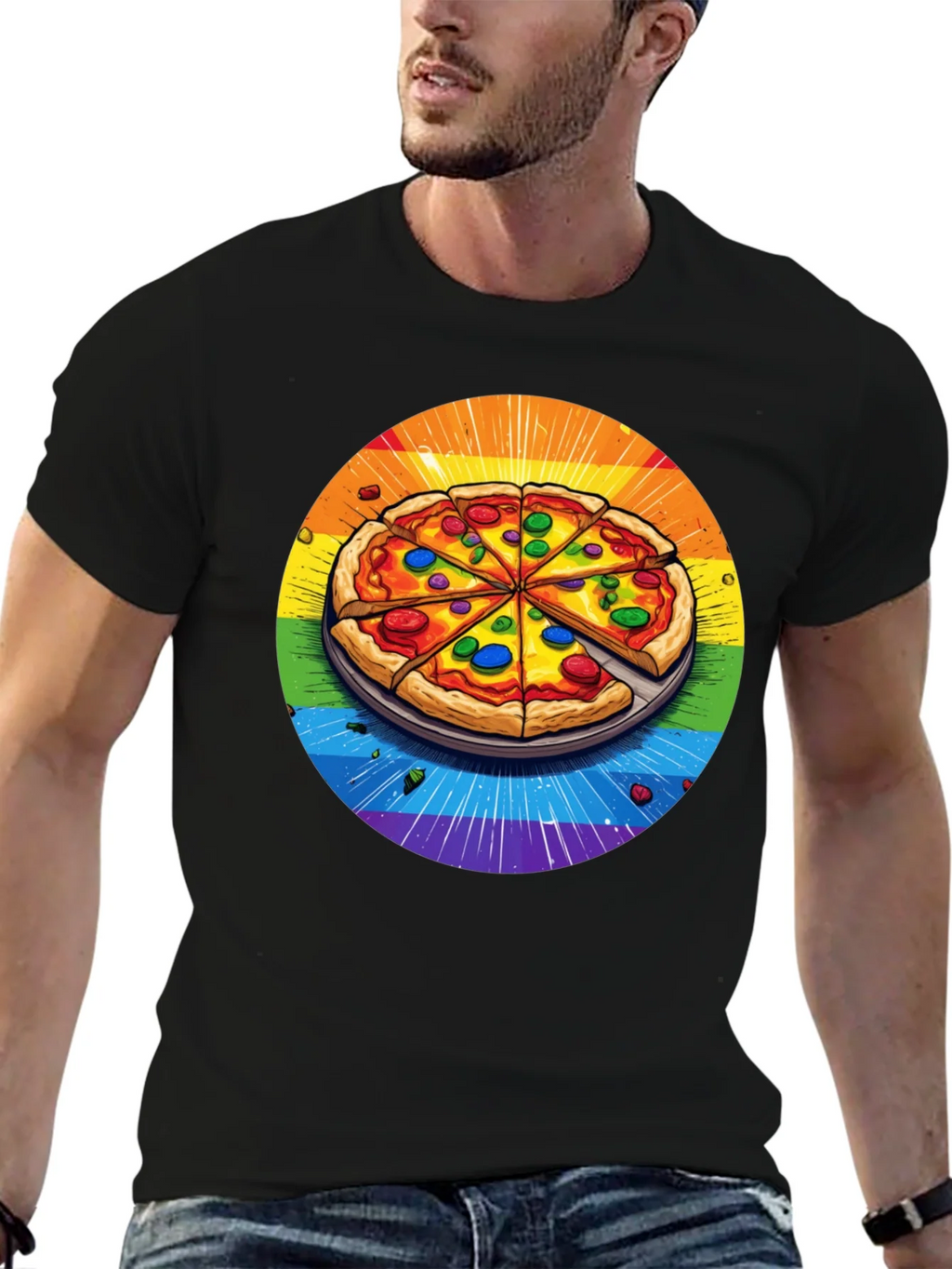 Rainbow Pizza T-Shirt
