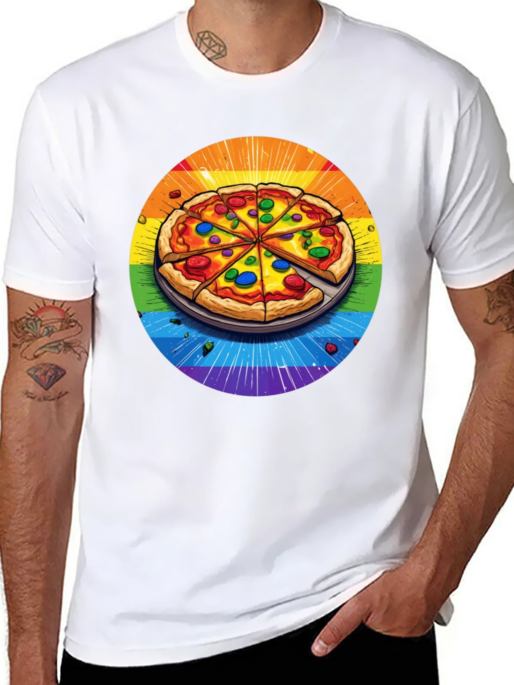 Rainbow Pizza T-Shirt