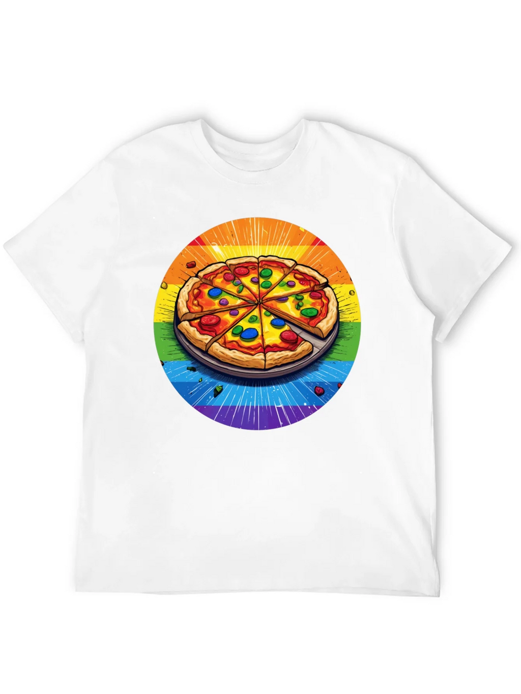 Rainbow Pizza T-Shirt