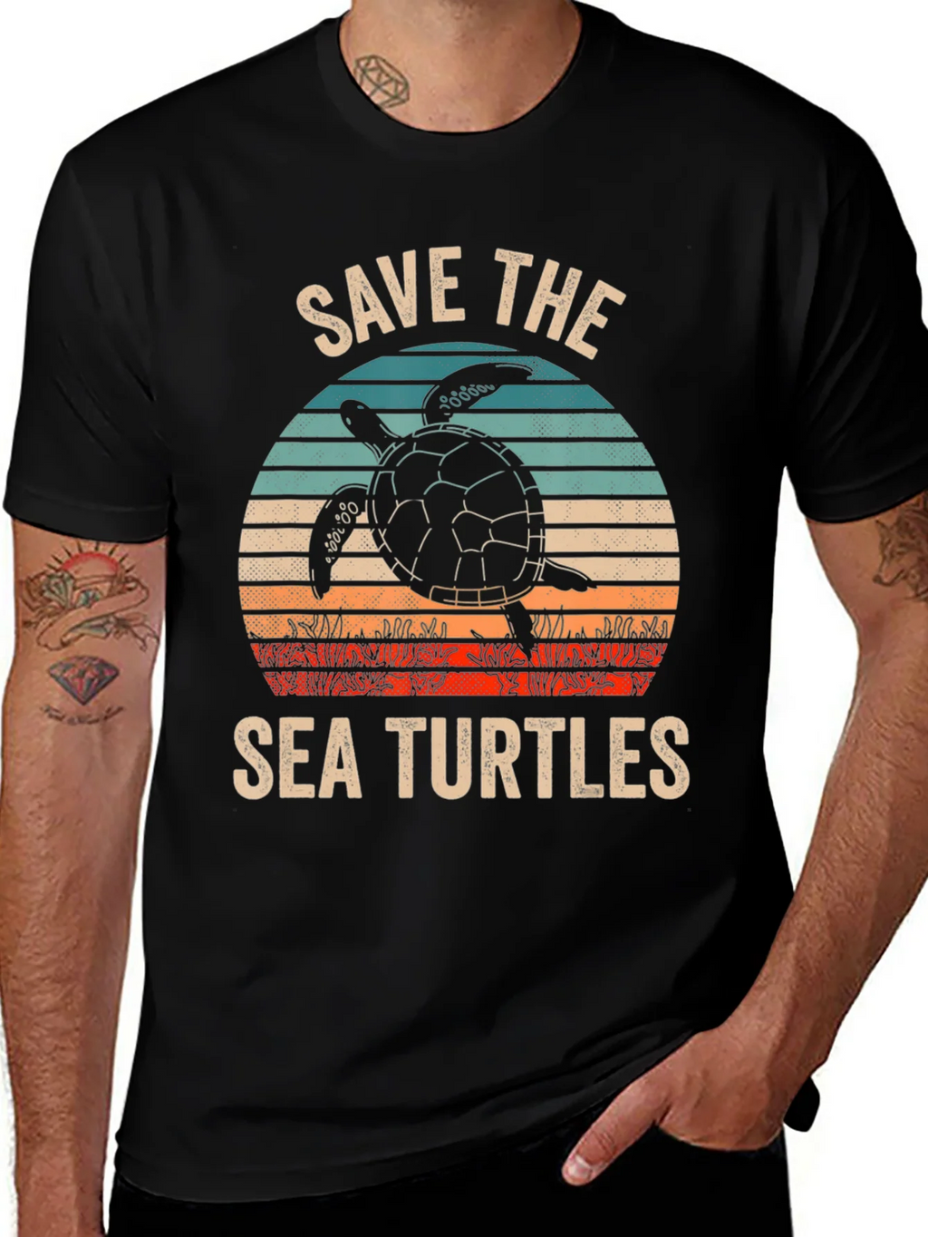 Save The Sea Turtles Graphic T-Shirt
