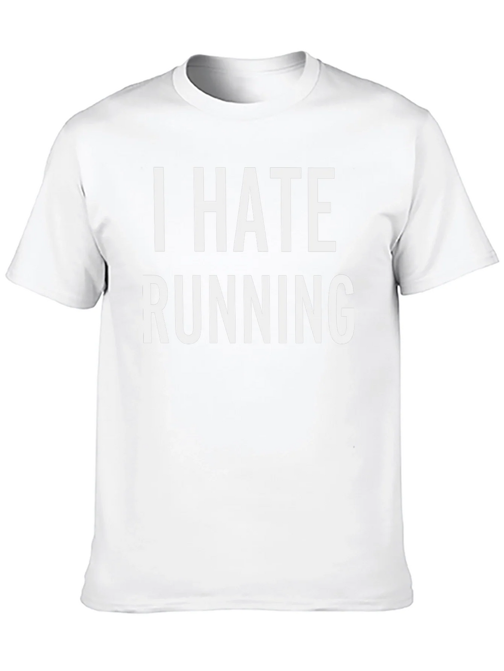 I Hate Running Black Graphic T-Shirt