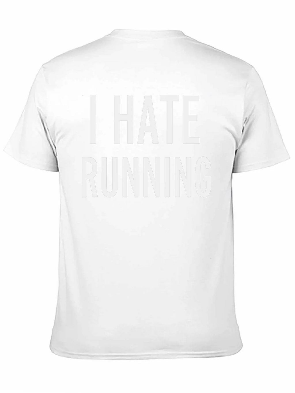 I Hate Running Black Graphic T-Shirt