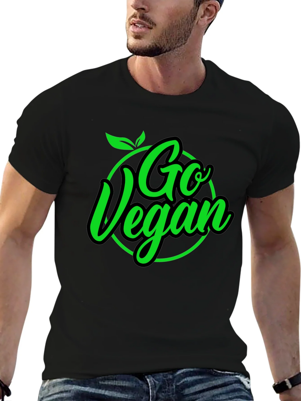 Go Vegan Black T-Shirt